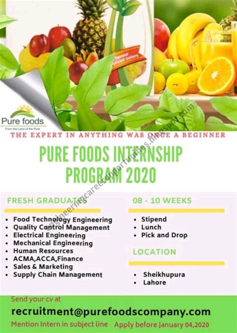 PURE FOODS Careers and Employment .
